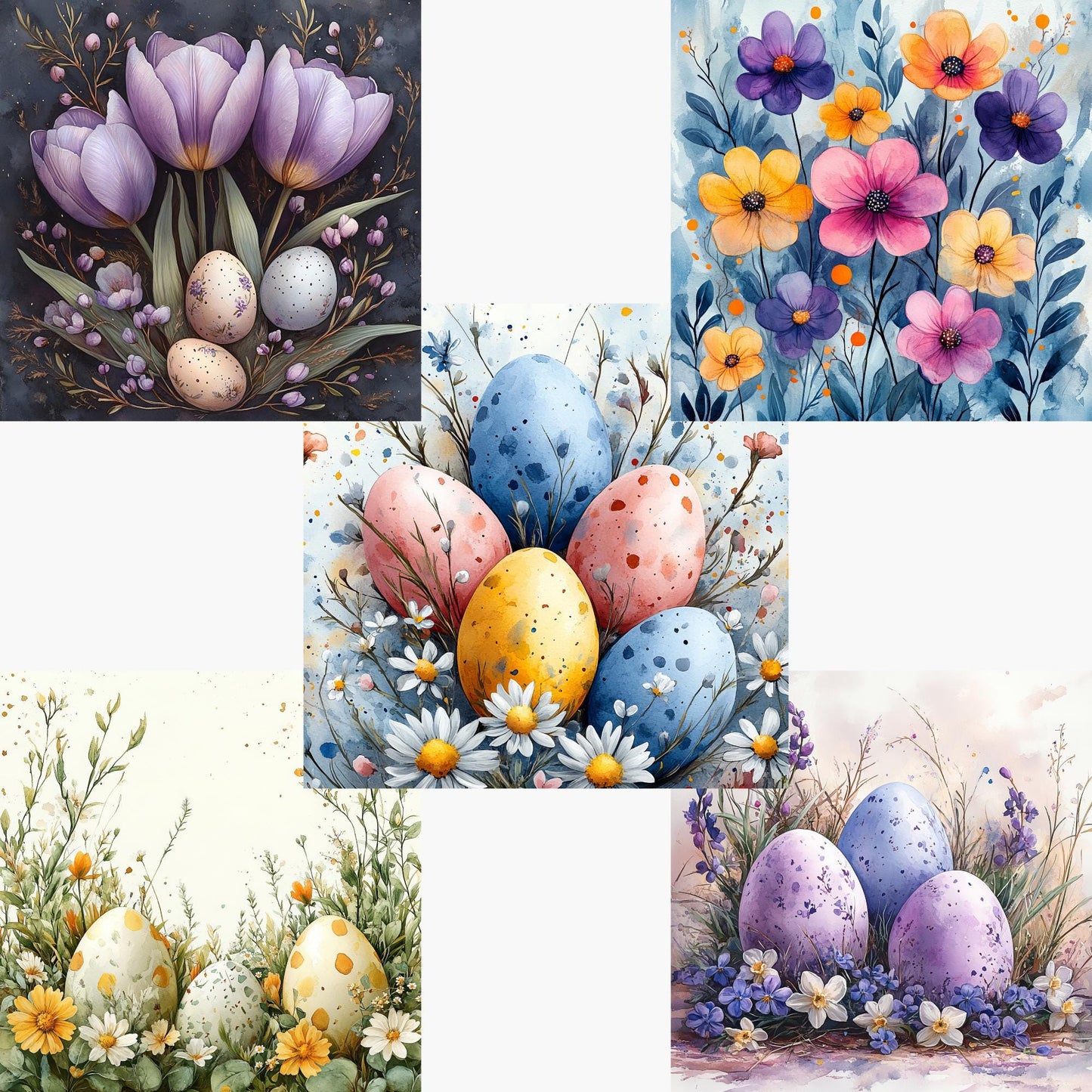 Easter Backgrounds Digital Papers