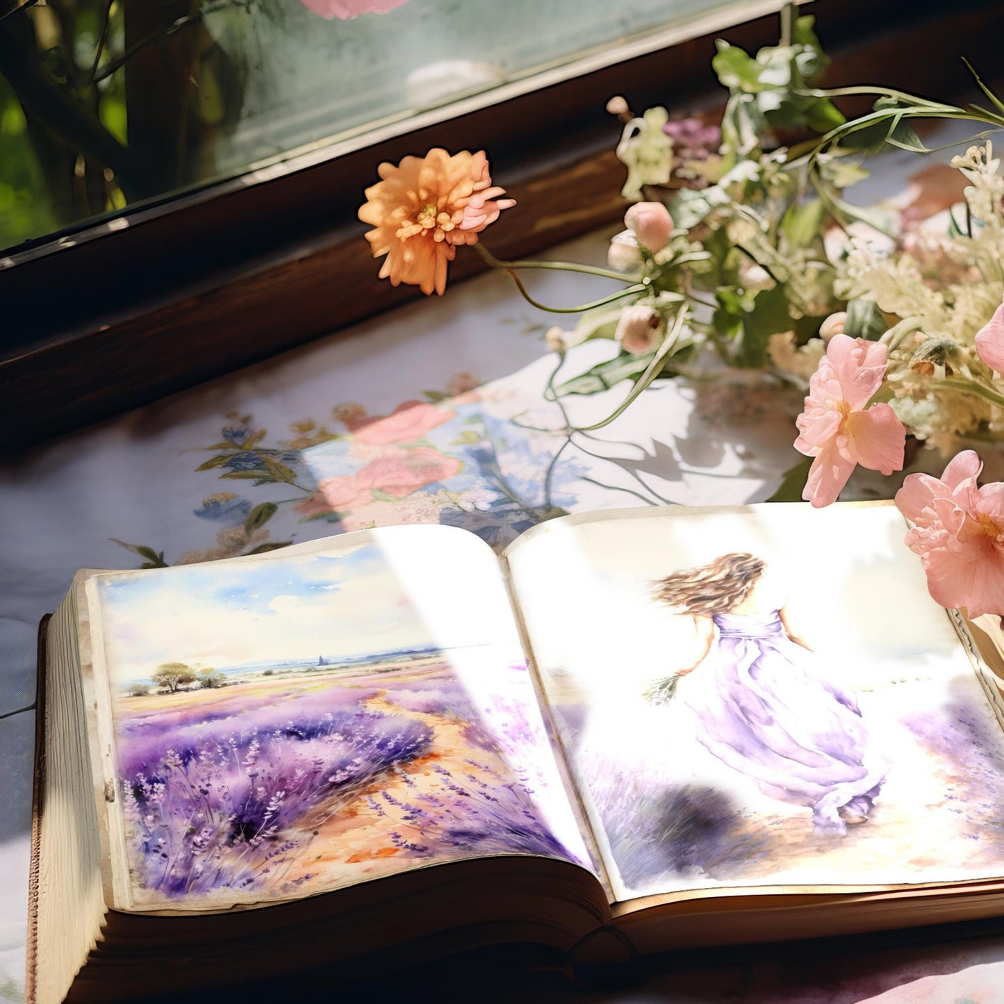Lavender Haze Junk Journal Pages