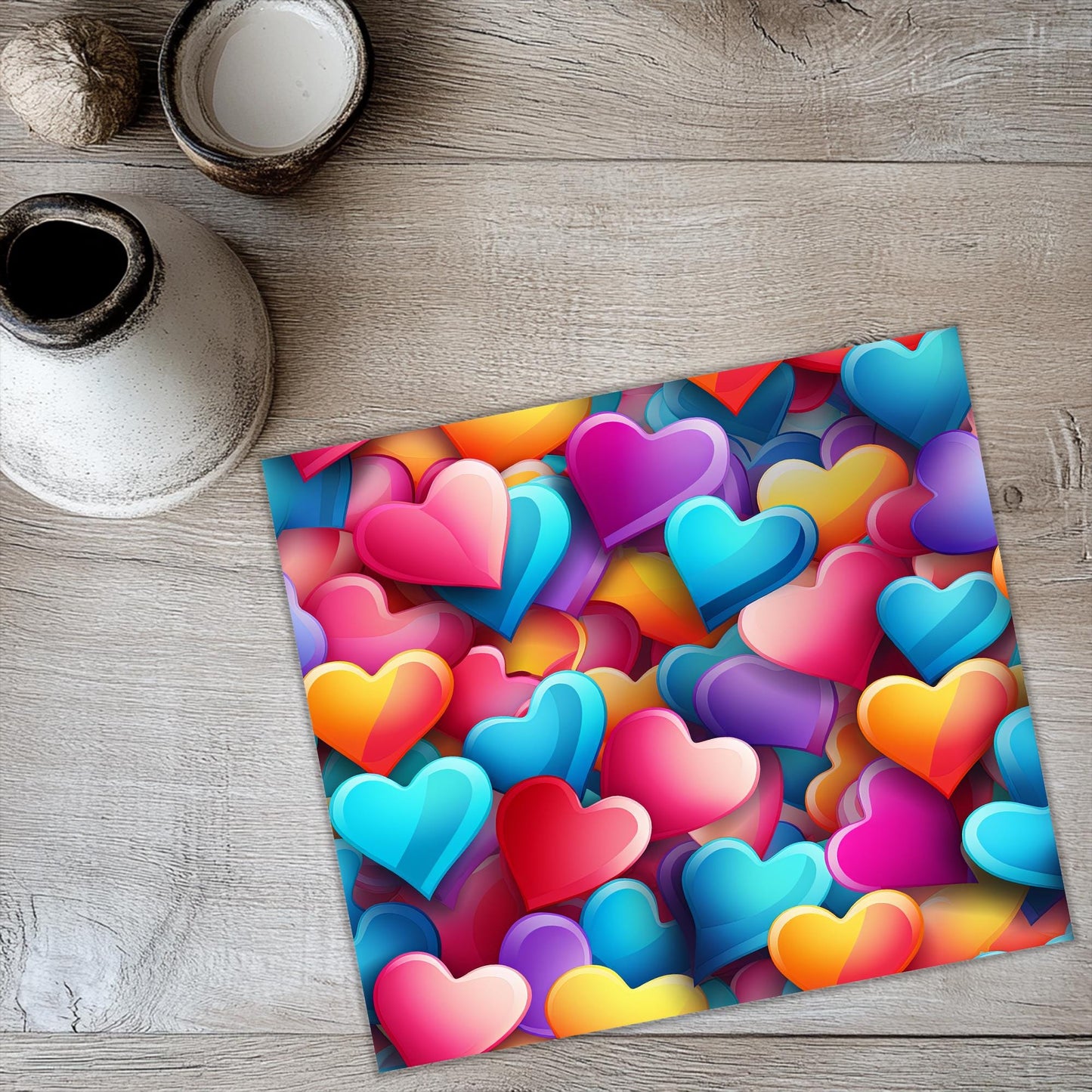 a picture of a bunch of hearts on a table