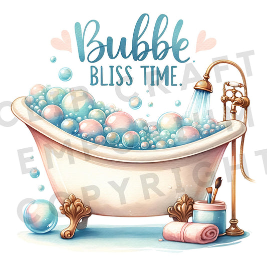 Watercolor Cozy Self Care Clipart