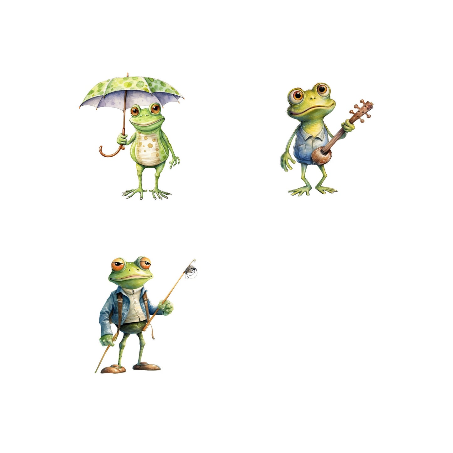 Quirky Frog Clipart