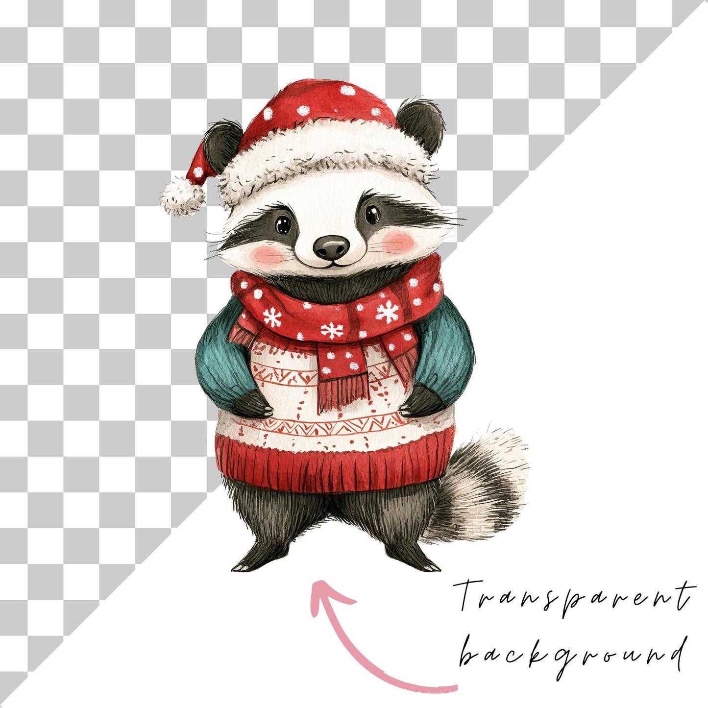 Christmas Woodland Animals Clipart