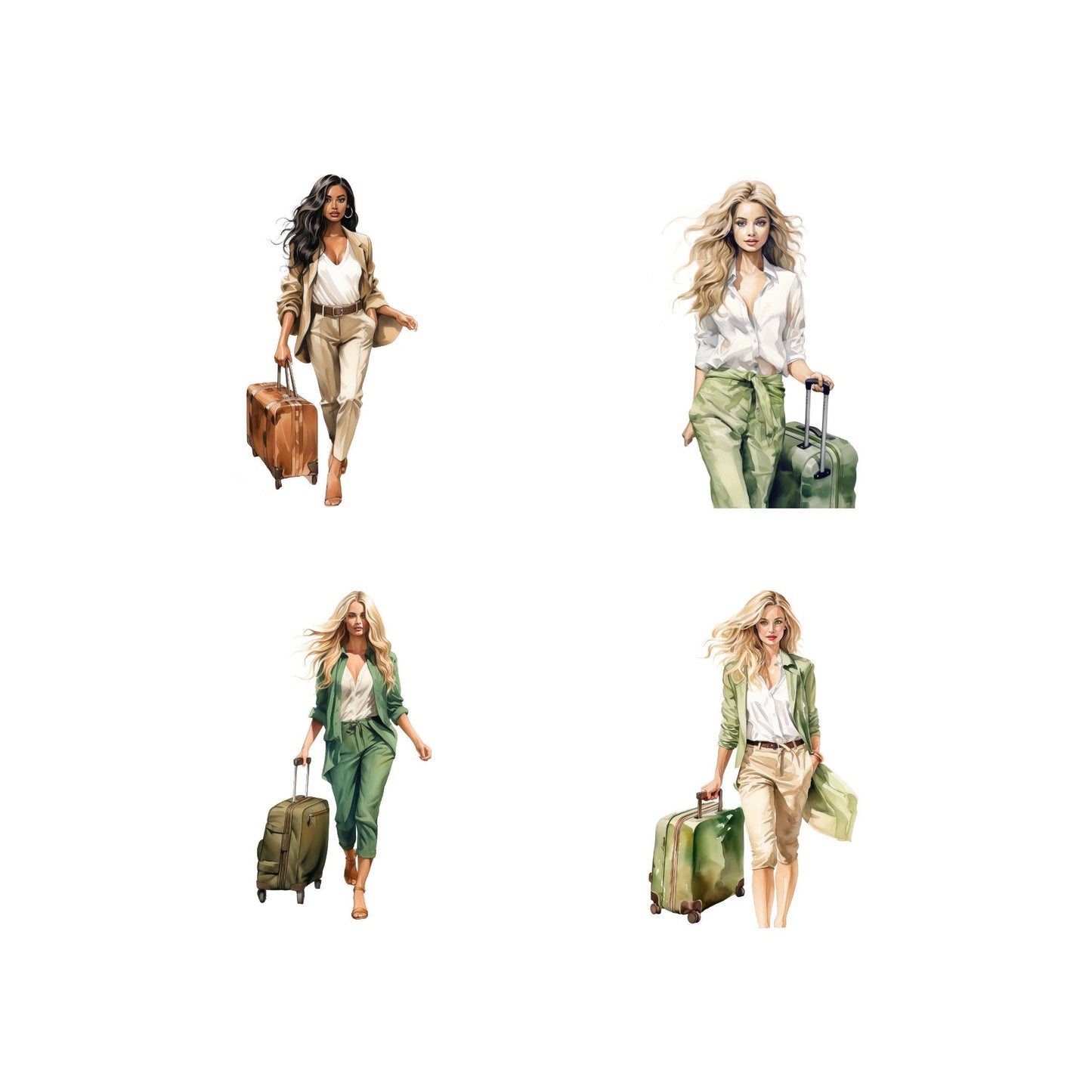 Girl with a suitcase