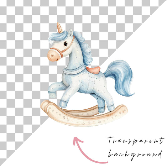 Clipart de caballo balancín