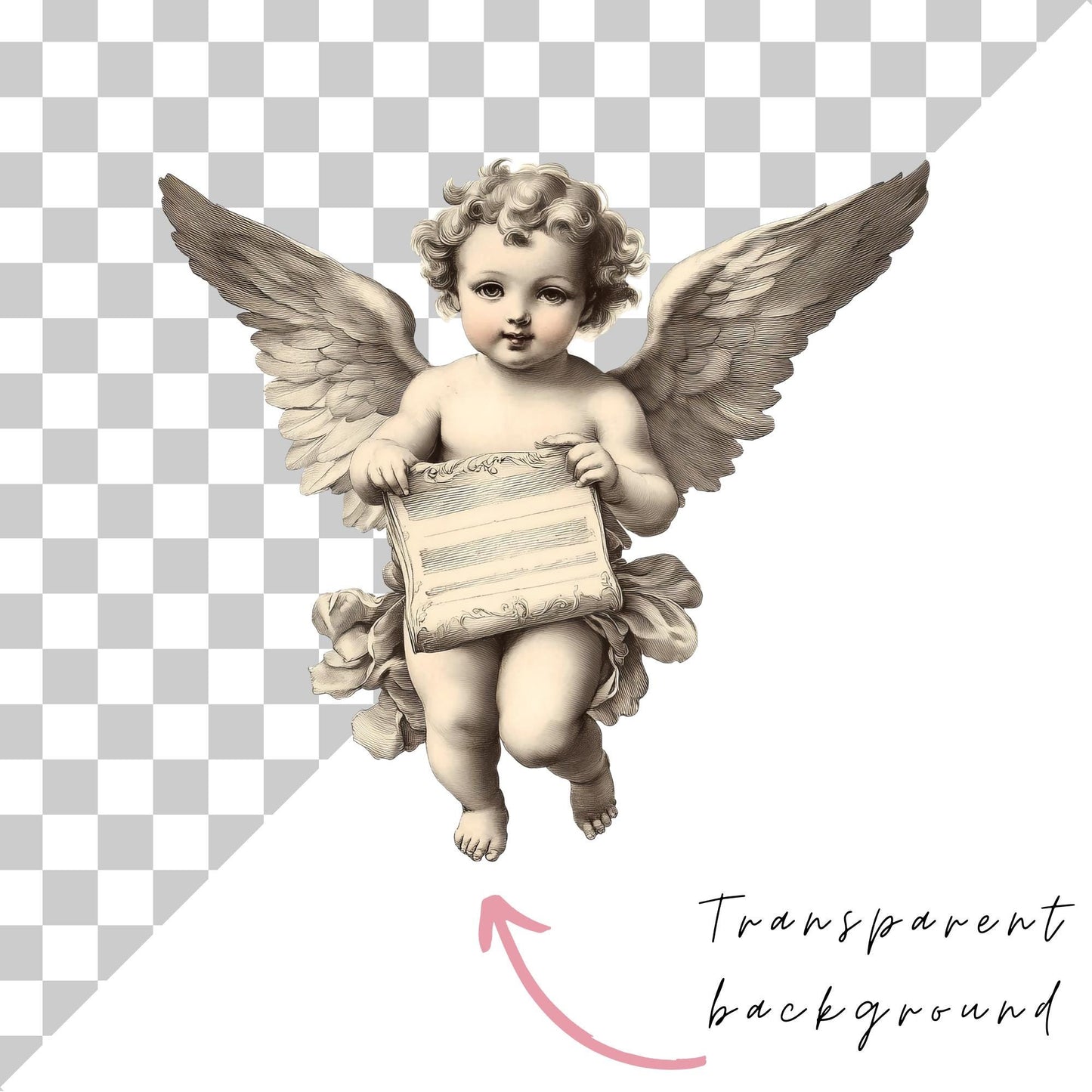 Watercolor Cupid Clipart