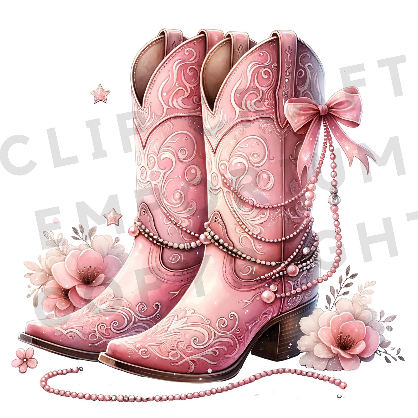 Boots and Pearls PNG
