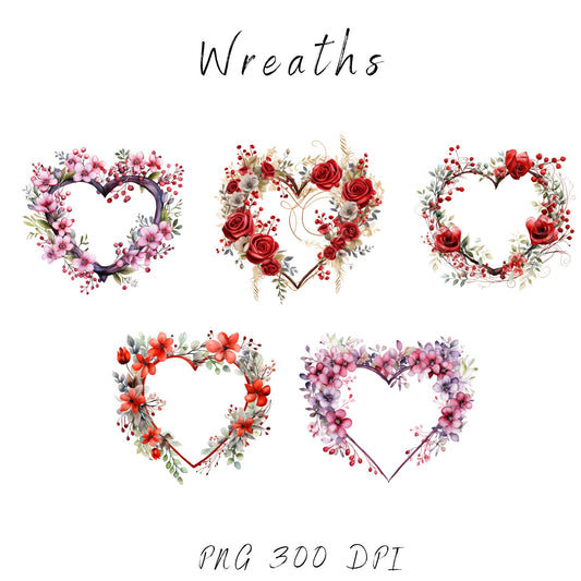 Valentines Wreath Clipart