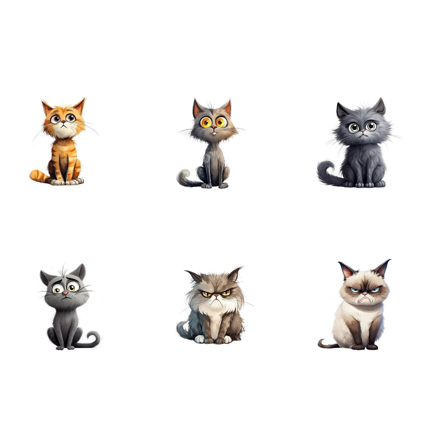 Quirky Cat Clipart