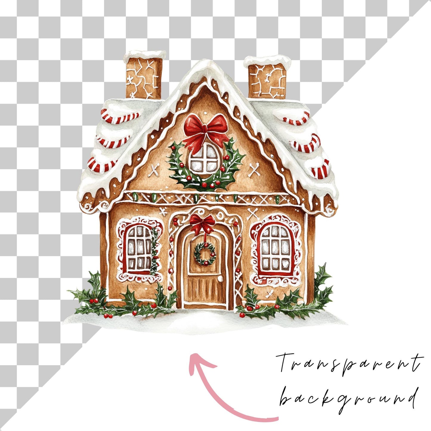 Christmas Gingerbread House Clipart