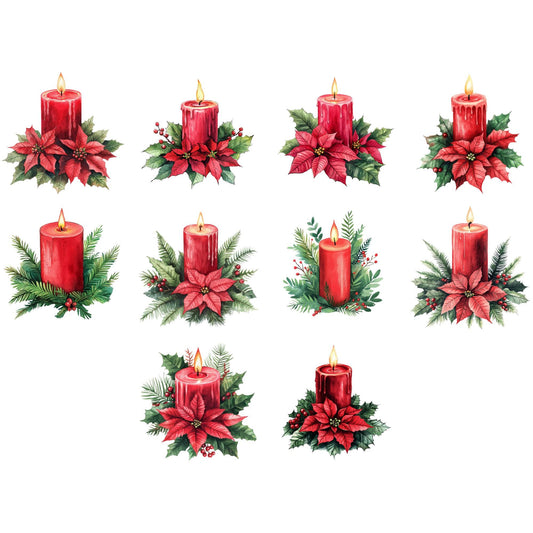 Christmas Candles Clipart