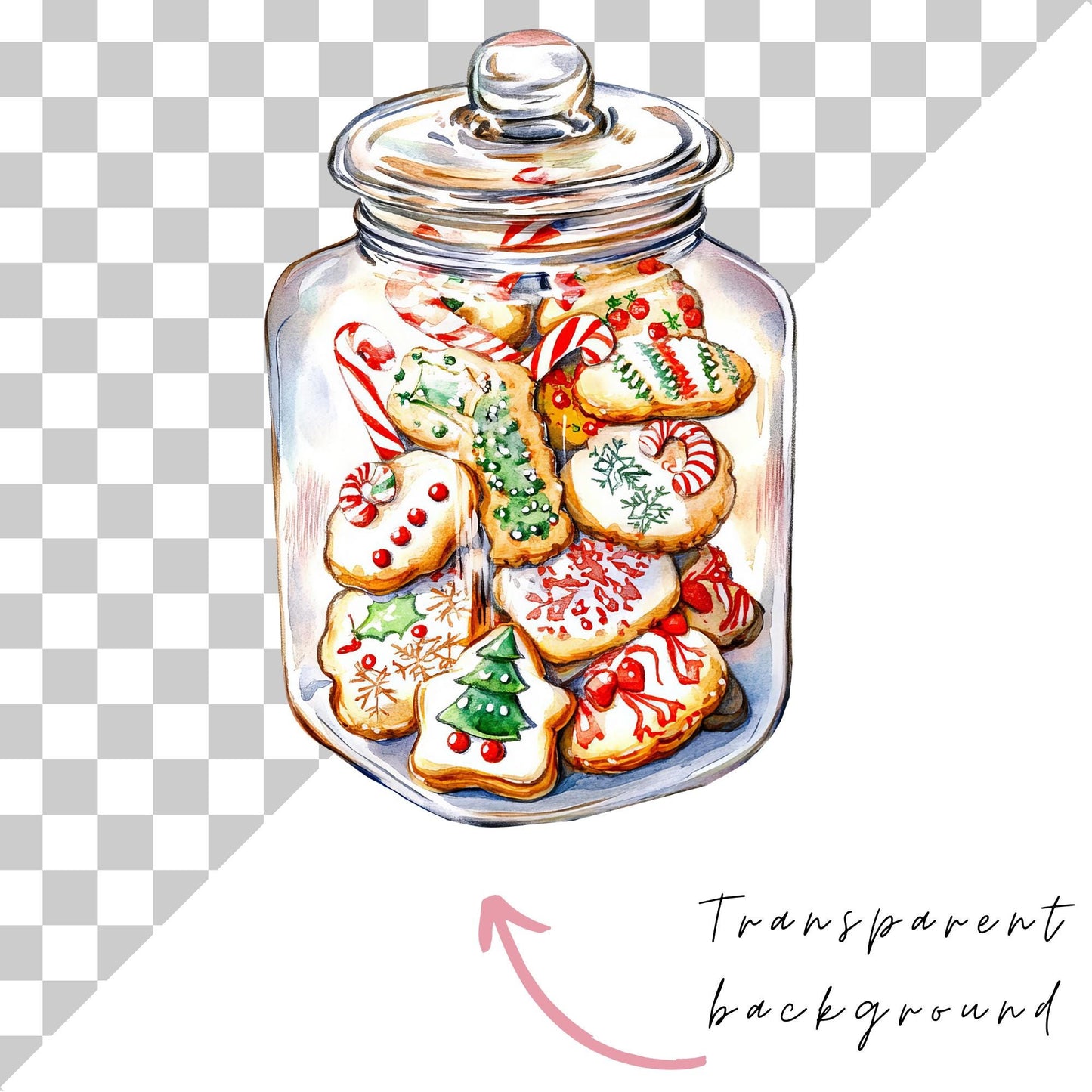 Christmas Cookie Jar Clipart