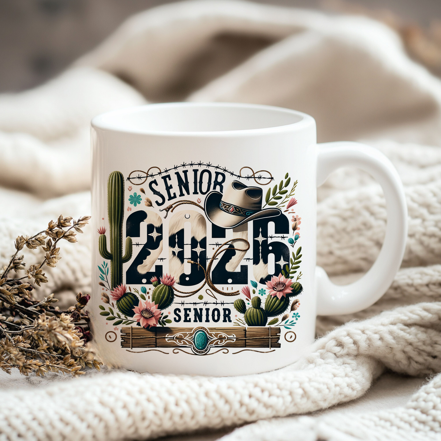 Senior 2026 Western PNG | Graduation Sublimation Design