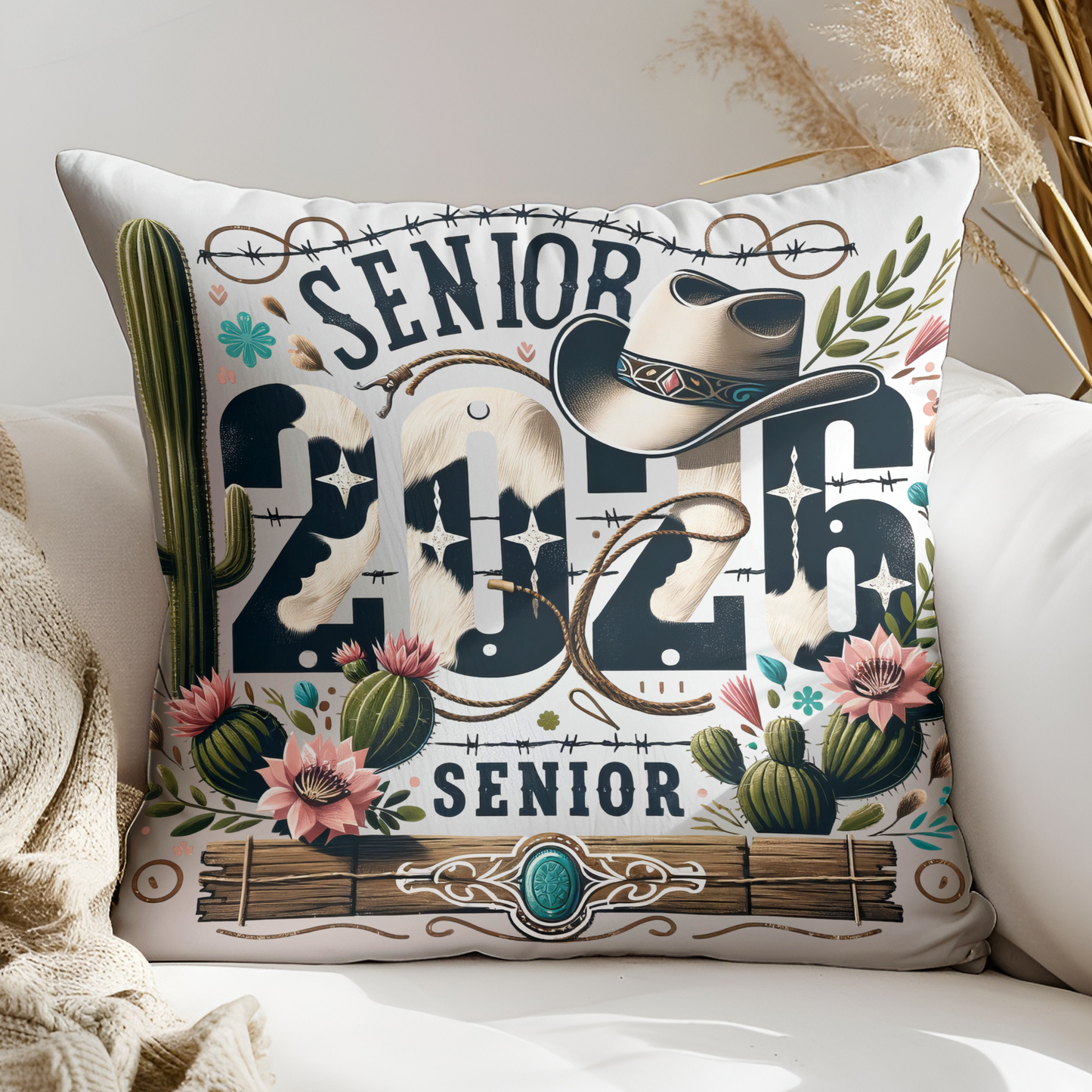 Senior 2026 Western PNG | Graduation Sublimation Design