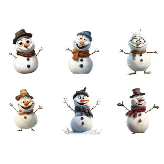 Quirky Snowman Clipart