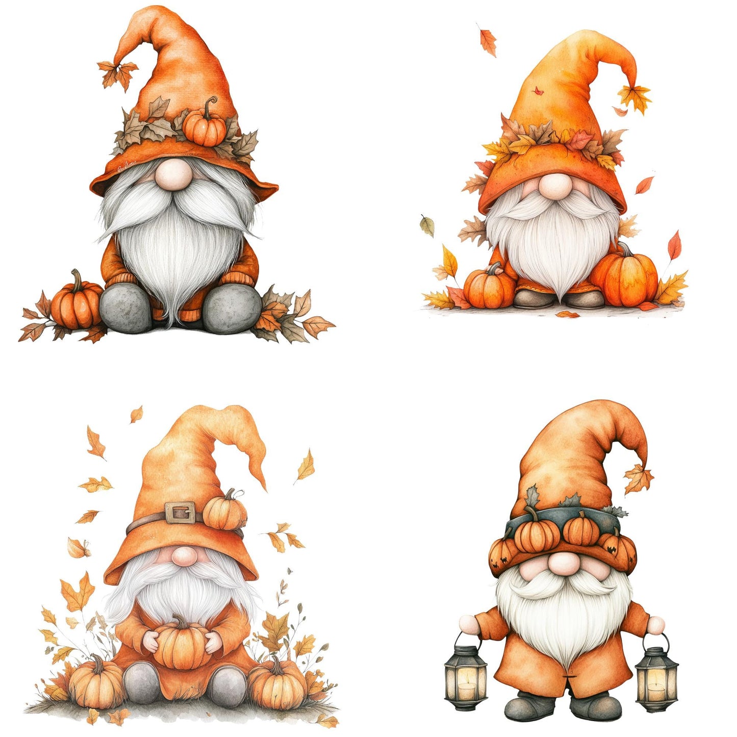 Fall Gnome Clipart