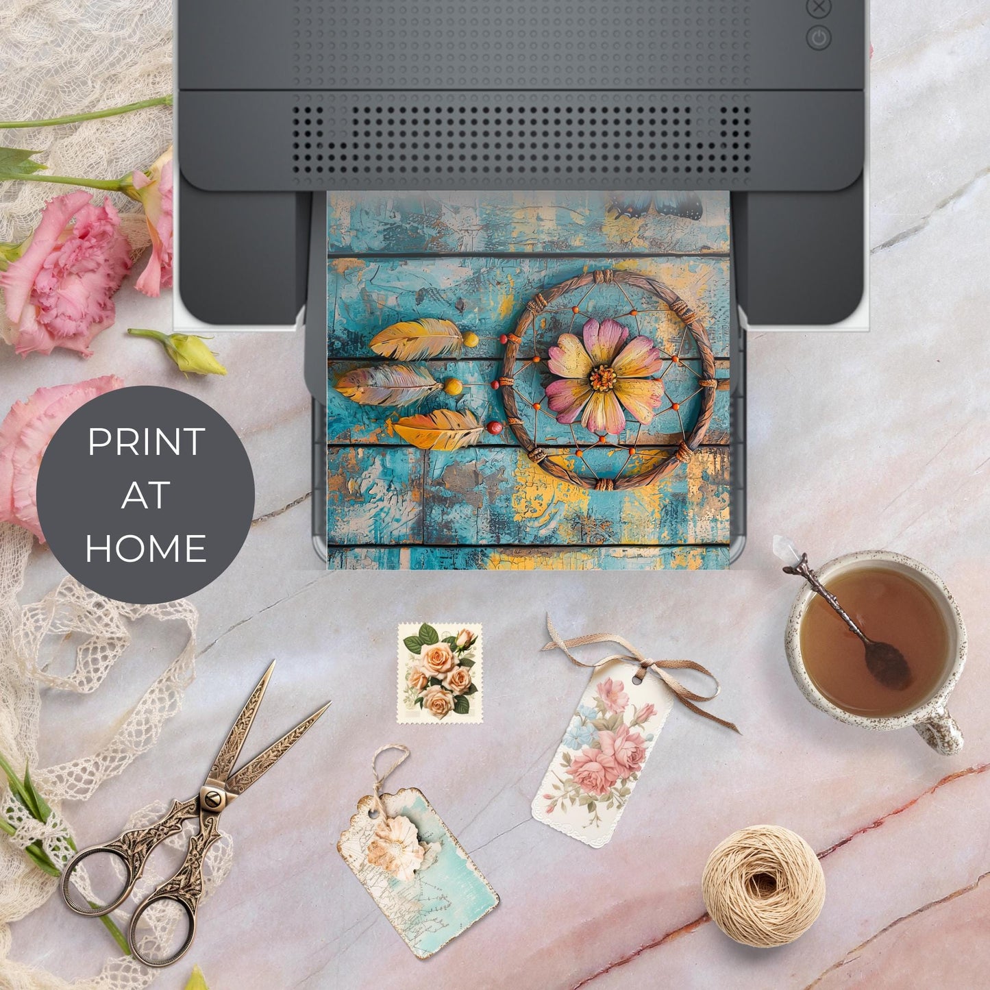 Hippie Girl Junk Journal Pages