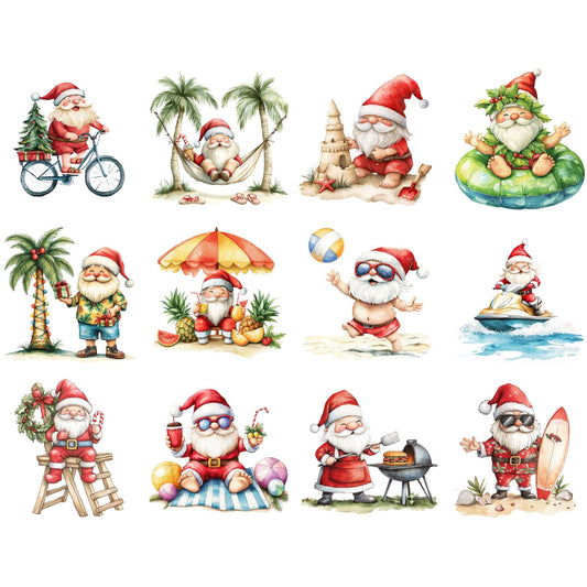 Christmas in July Gnome Clipart