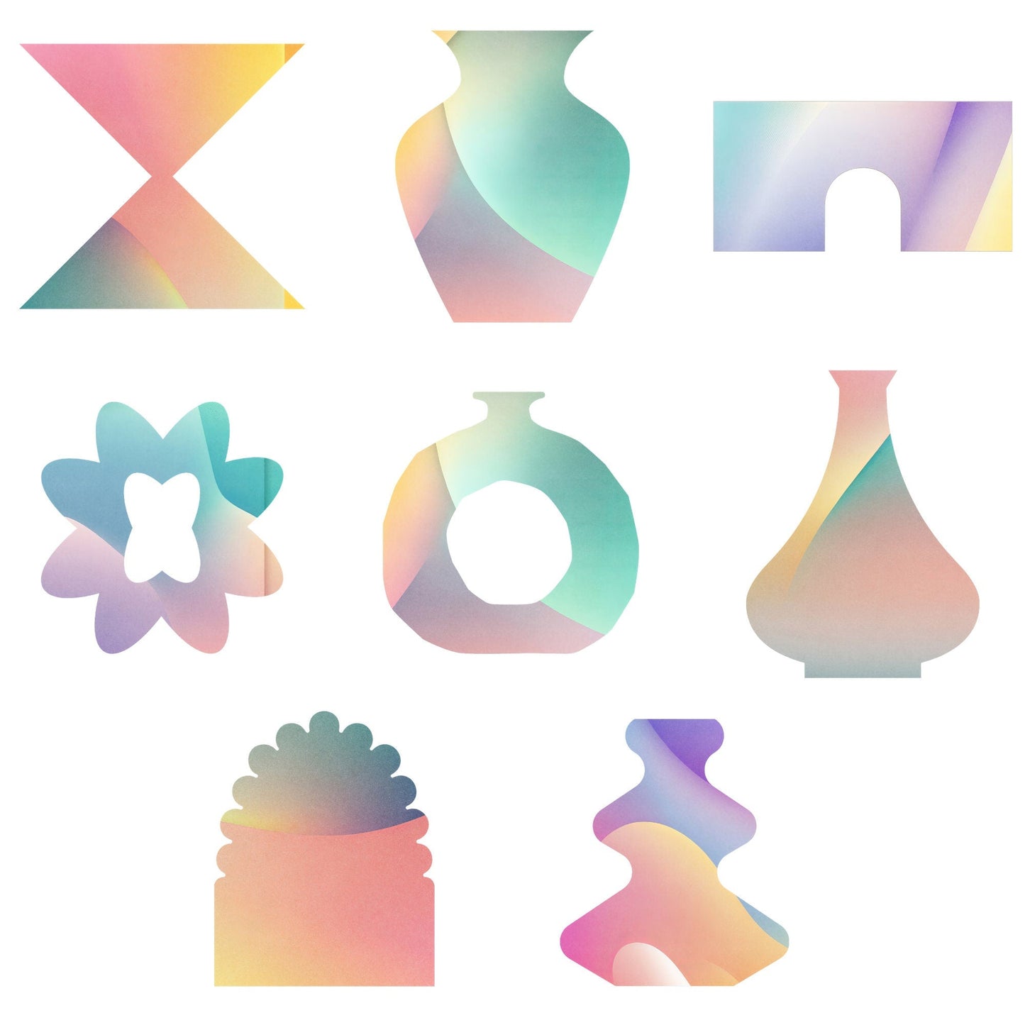 Geometric shapes clipart