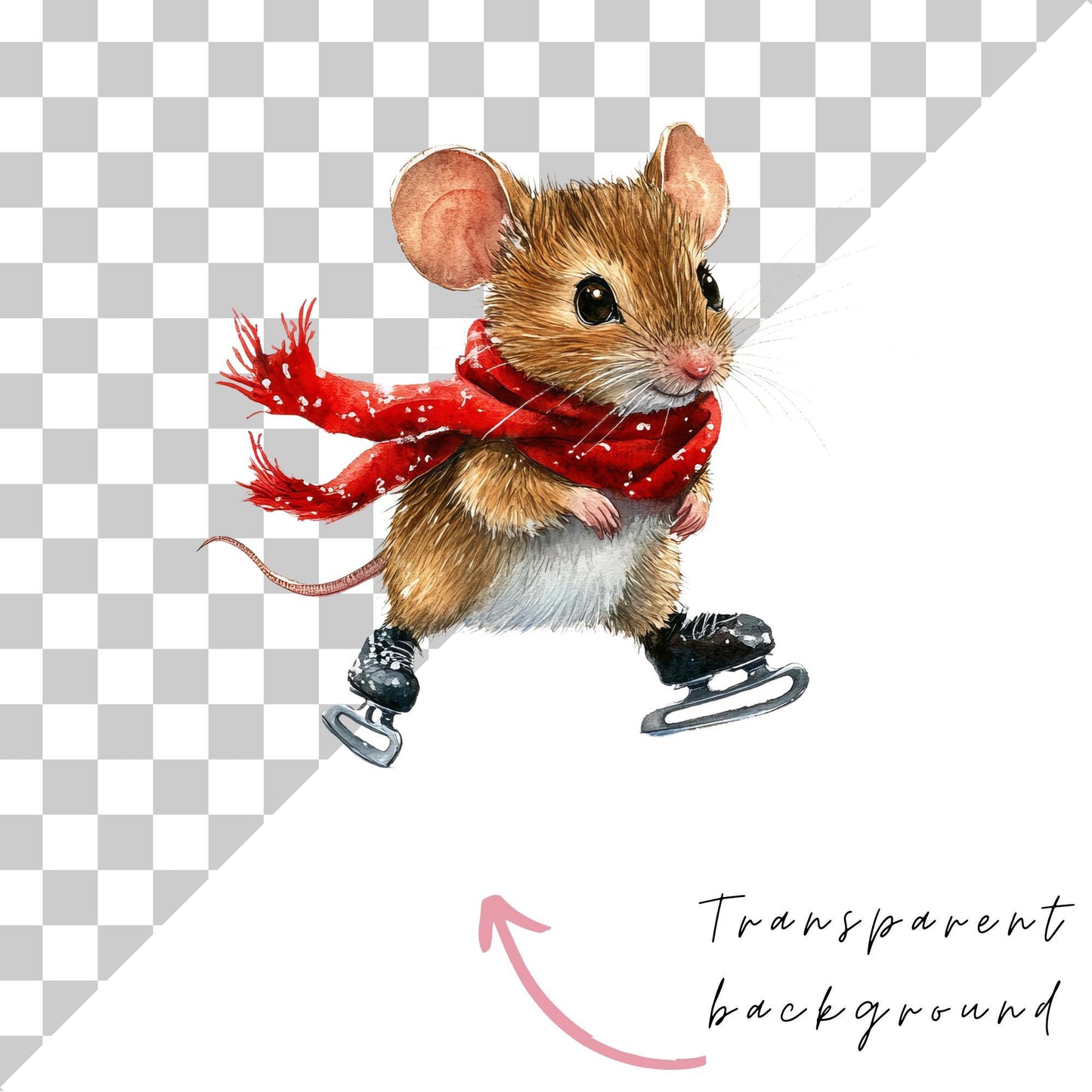 Christmas Mouse Clipart