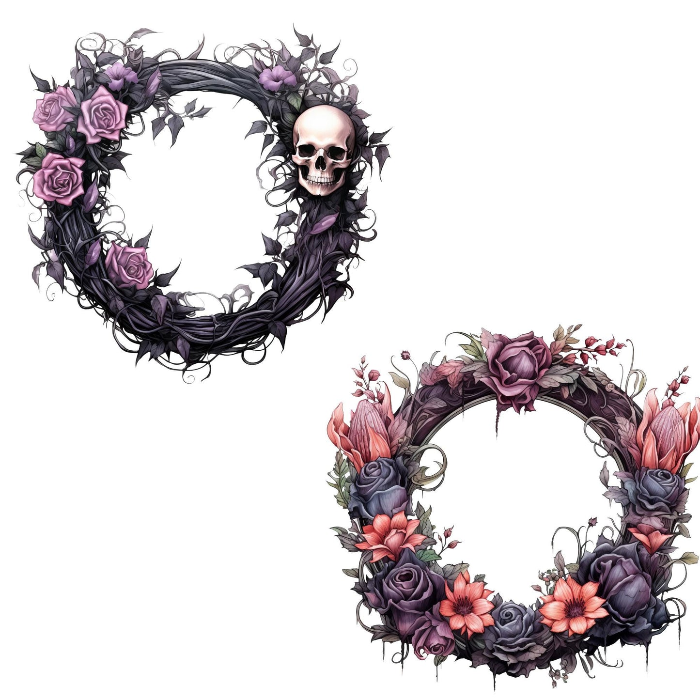 Gothic Wreath Clipart