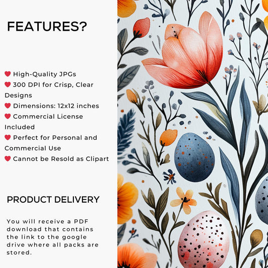 Easter Backgrounds Digital Papers