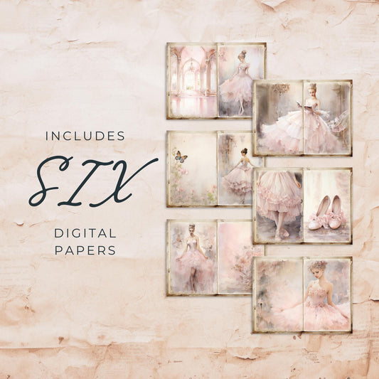 The Ballerina Junk Journal Pages Vol2