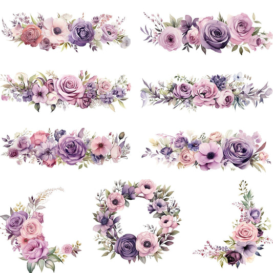 Soft Lilac Dream Florals