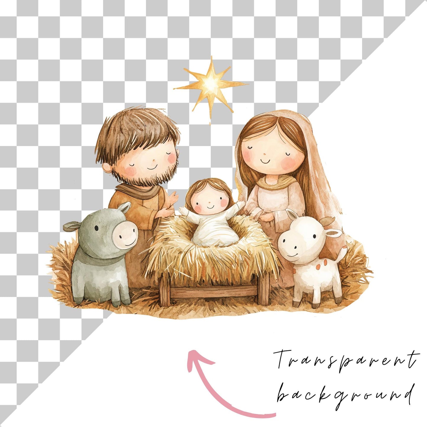 Cute Nativity Clipart