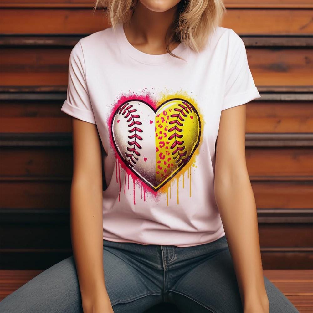 Distressed Split Baseball PNG