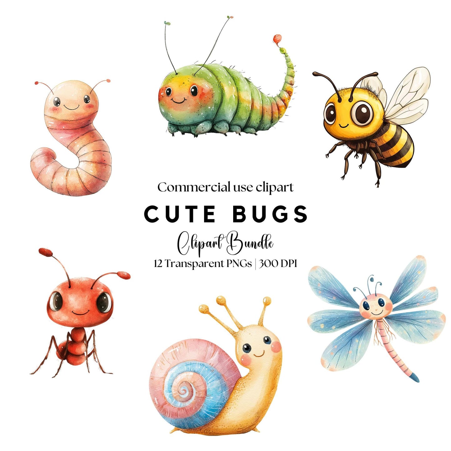 Cute Bugs Clipart