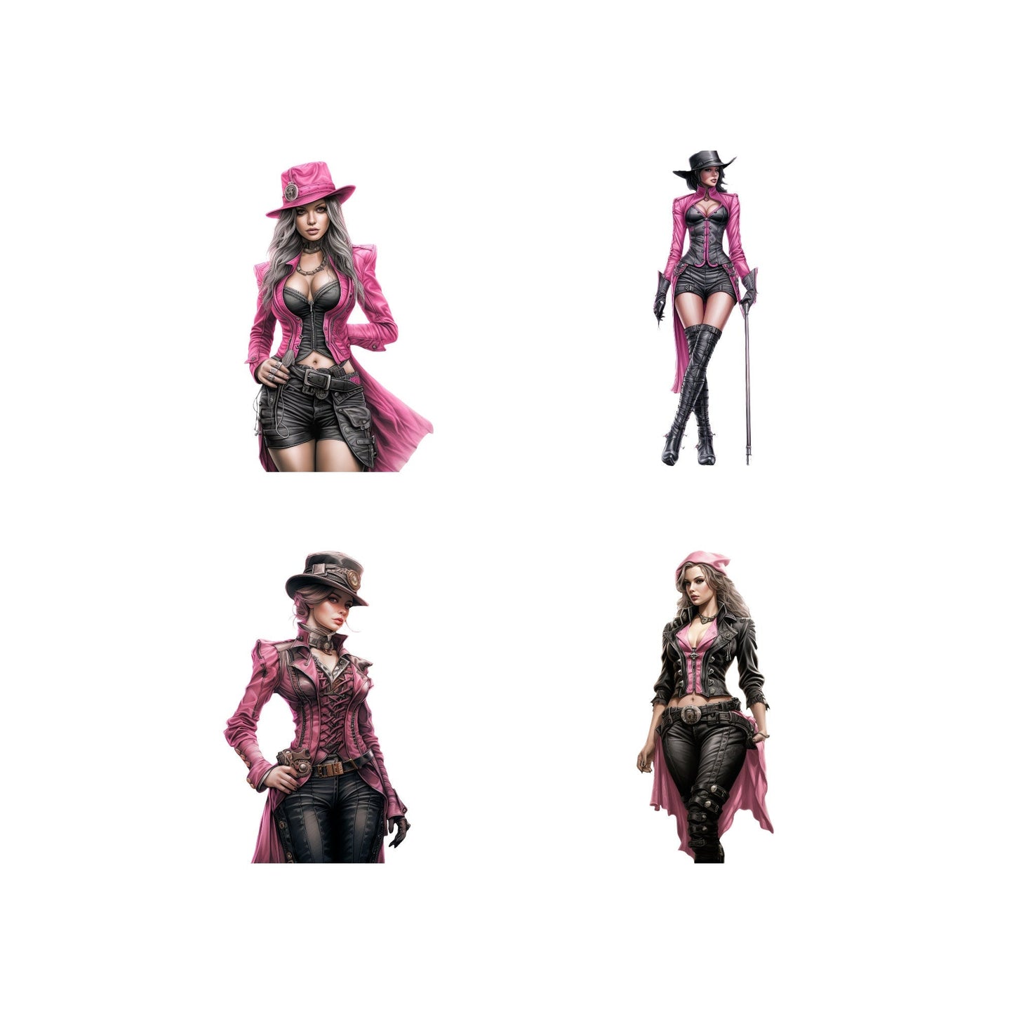 Steampunk Woman Clipart