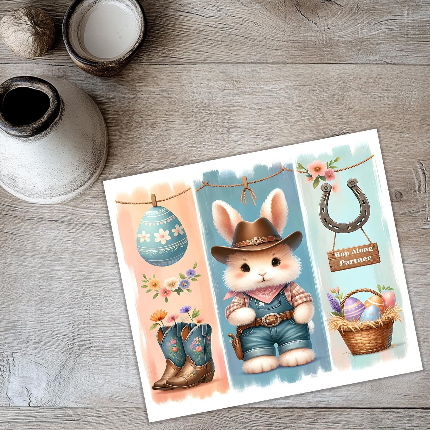 Western Easter 20oz Tumbler Wrap