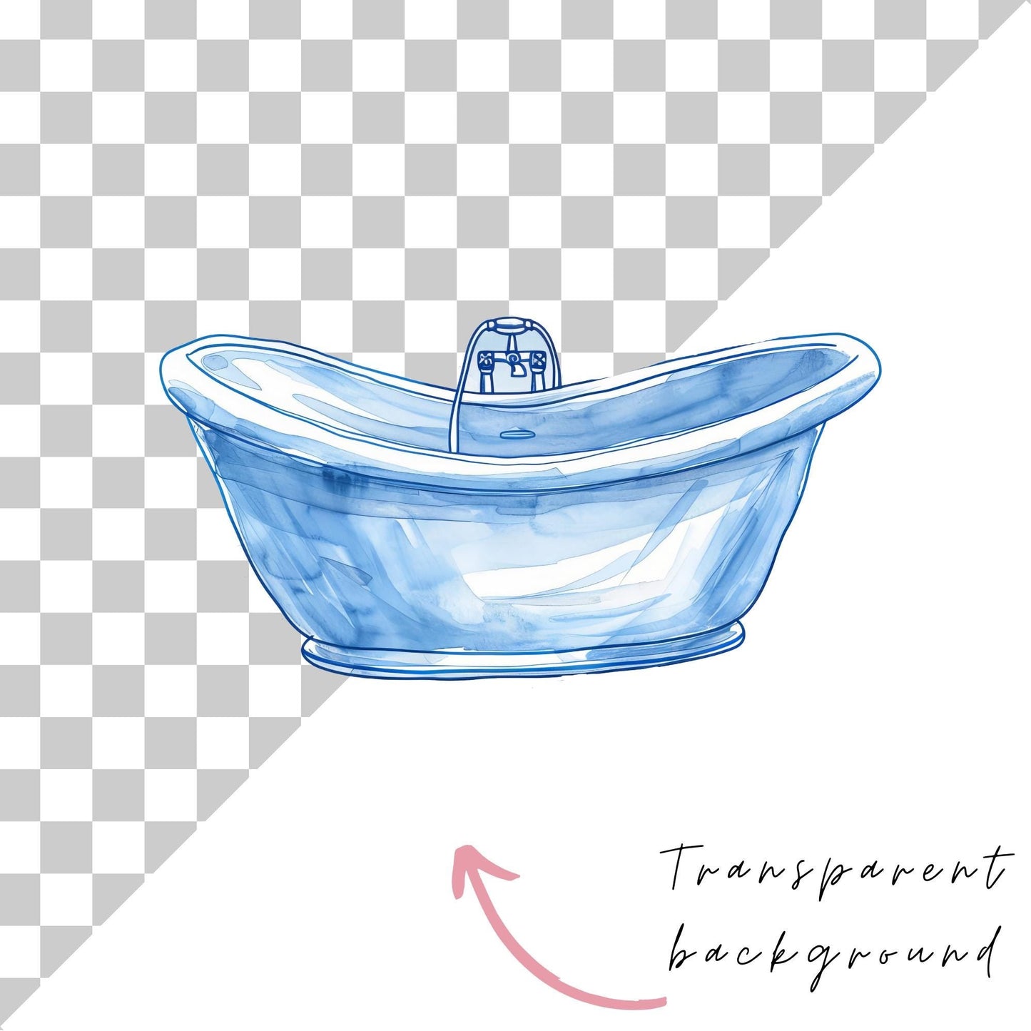 Watercolor Bath Bomb Clipart