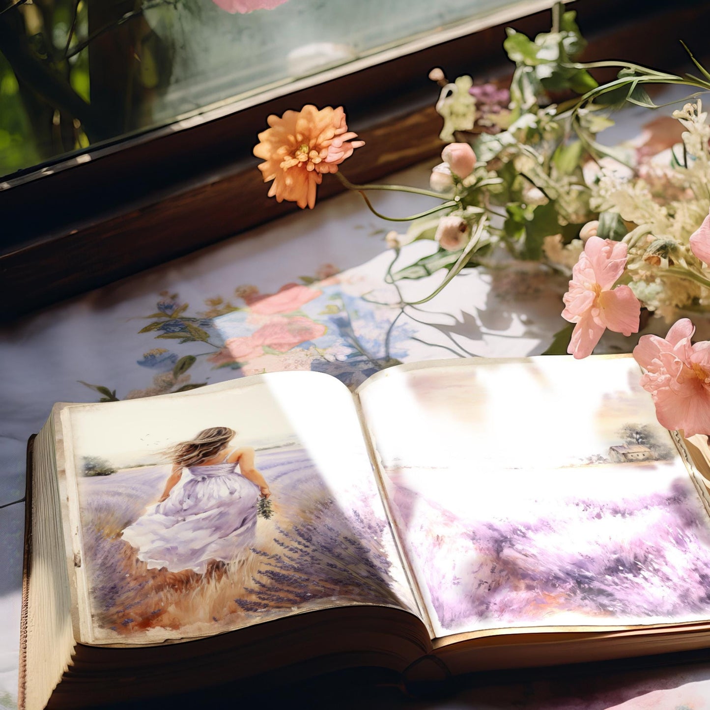 Lavender Haze Junk Journal Pages