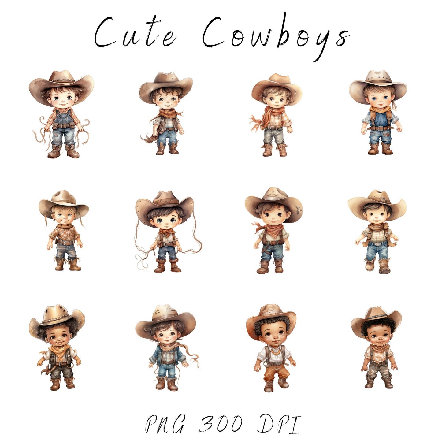 Baby Cowboy Clipart