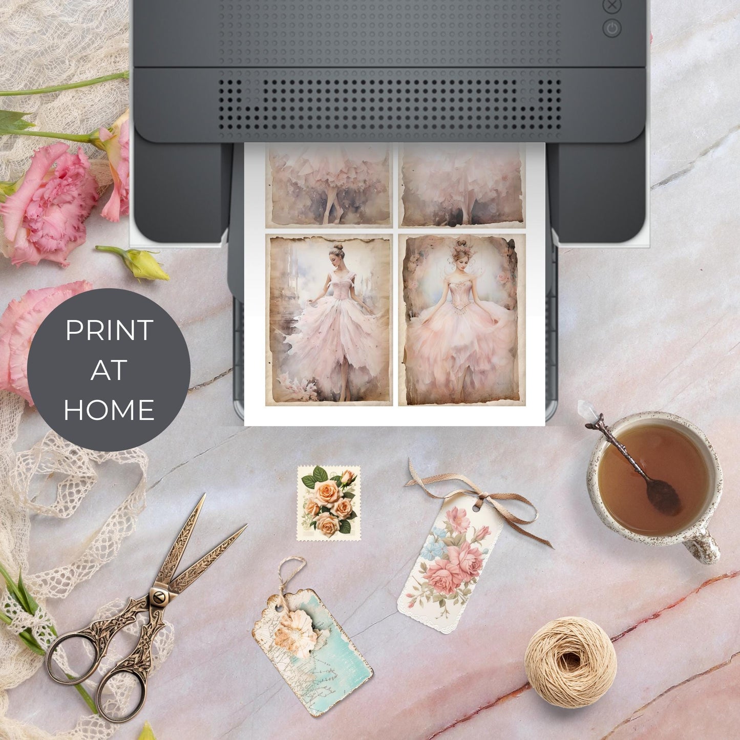 The Ballerina Junk Journal Cards