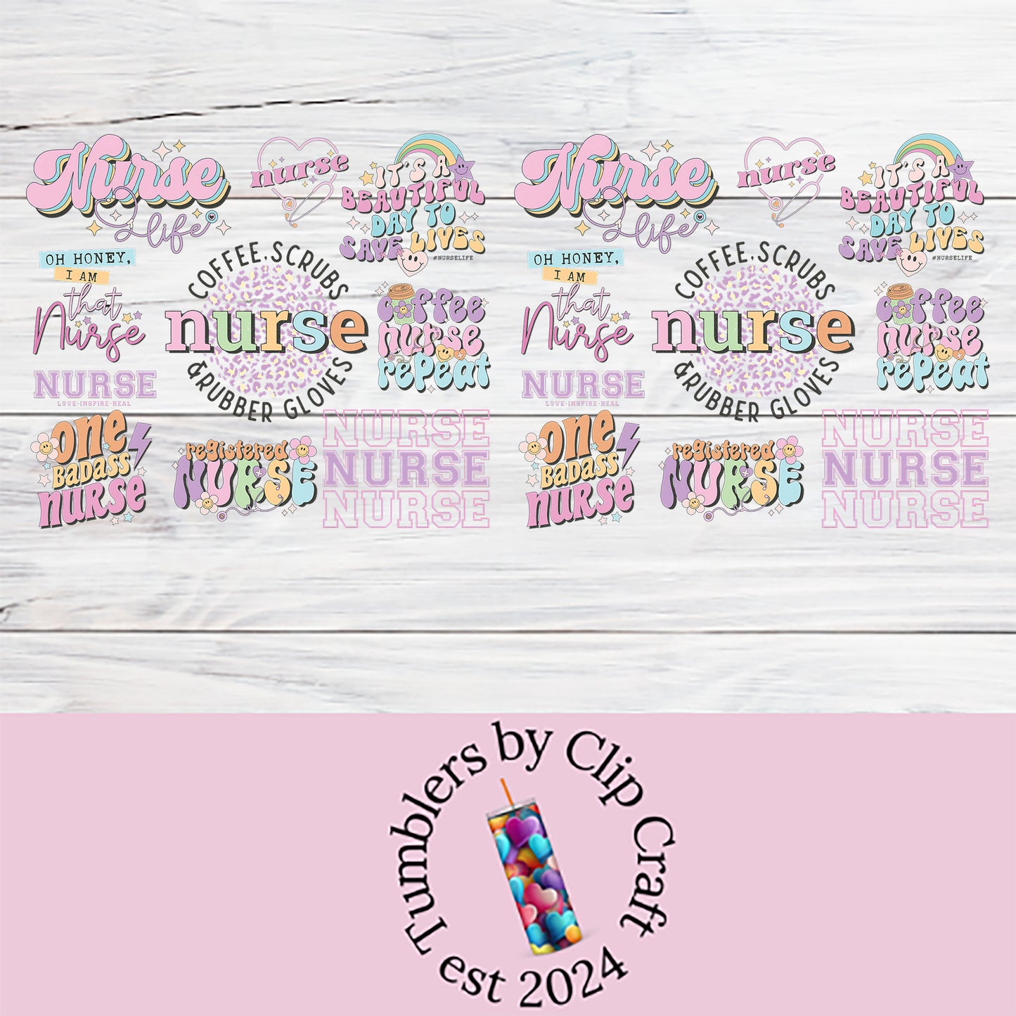 a pink and white wooden background with the words nurse nurse nurse nurse nurse nurse nurse