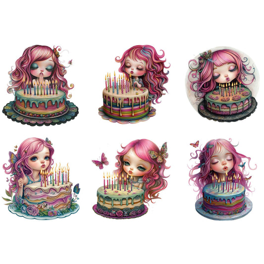 Quirky Birthday Cake Clipart