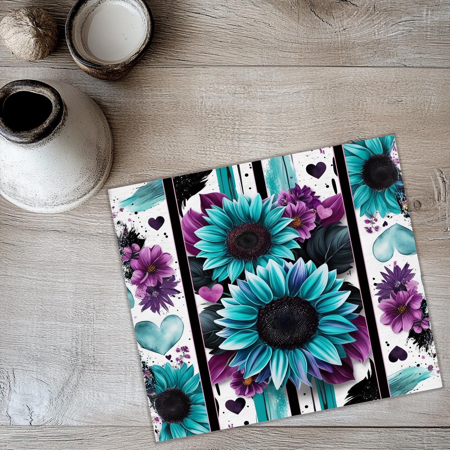 a picture of some flowers on a table