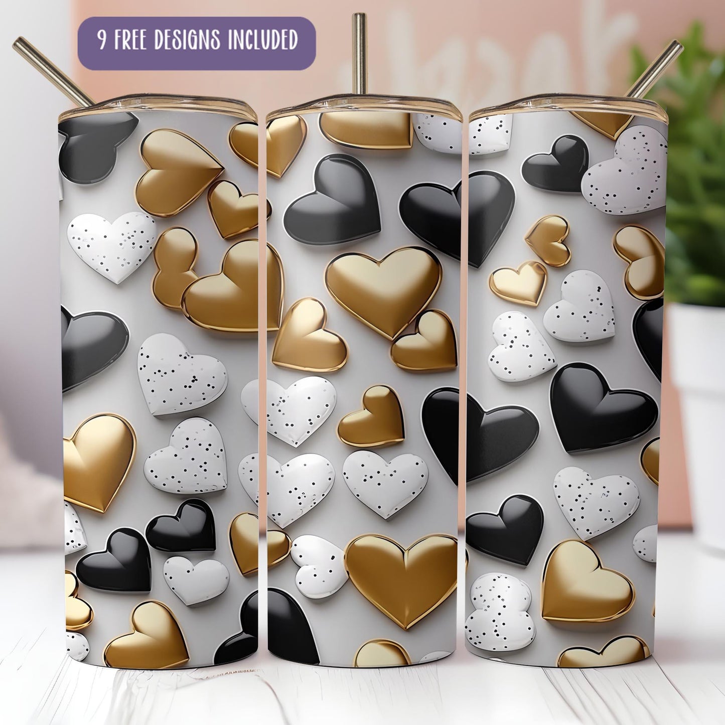 a couple of metal containers sitting on top of a table