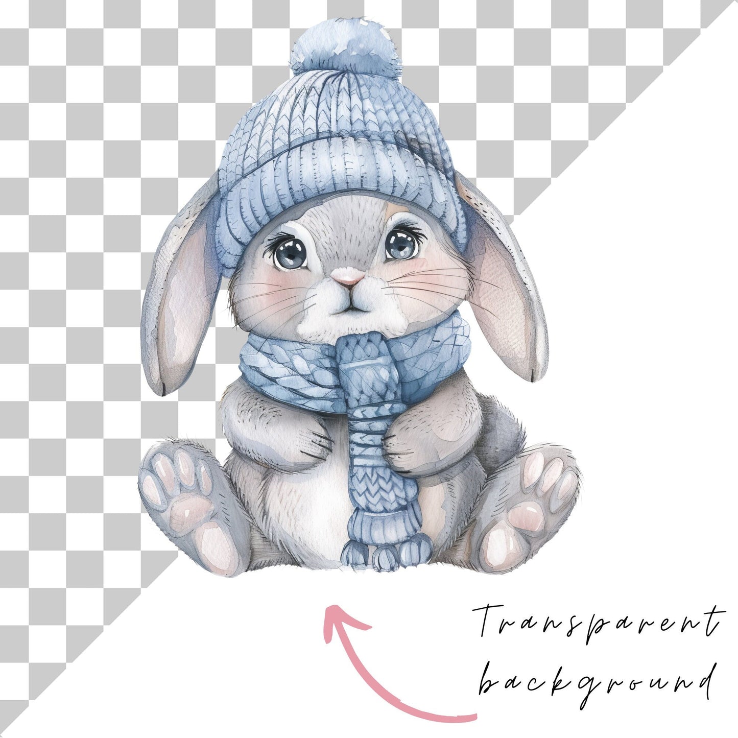Cute Winter Bunny Clipart