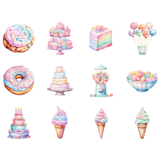 Pastel Candyland Clipart