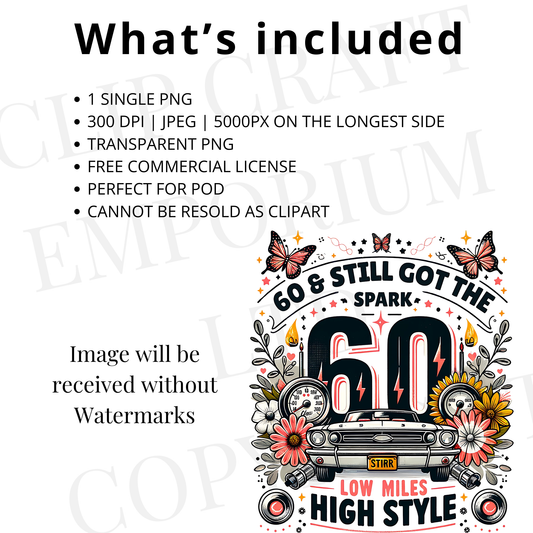 60th Birthday T-Shirt PNG Designs – Western Cowgirl Sublimation Bundle
