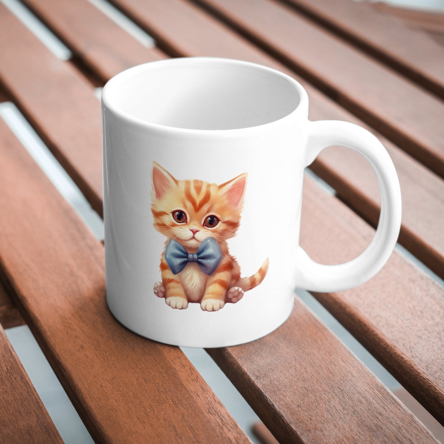 Watercolor Cute Kittens with Bow Ties Clipart