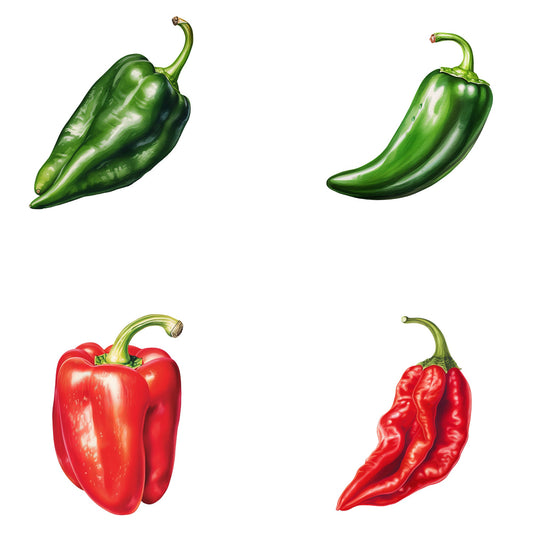 Watercolor Spicy Pepper Clipart