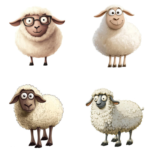 Quirky Sheep Clipart