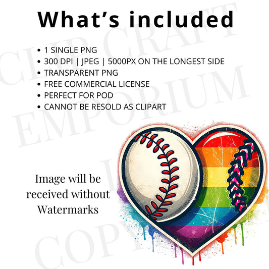 Distressed Split Baseball PNG