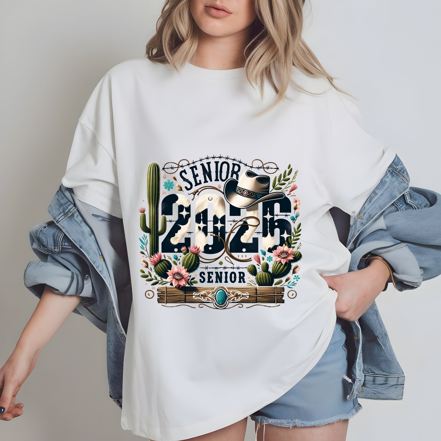 Senior 2026 Western PNG | Graduation Sublimation Design