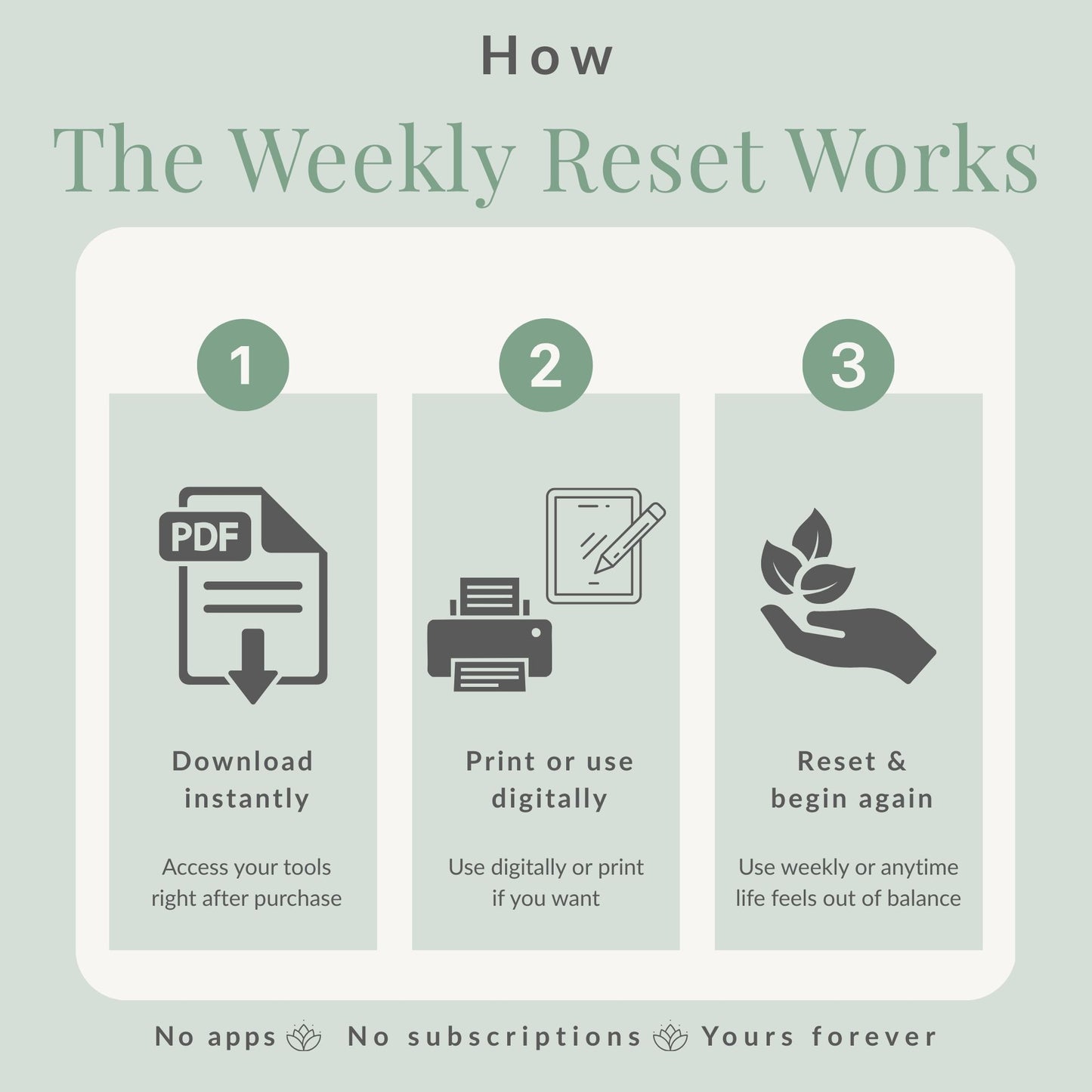 The Weekly Reset: Reset, Rebalance & Begin Again