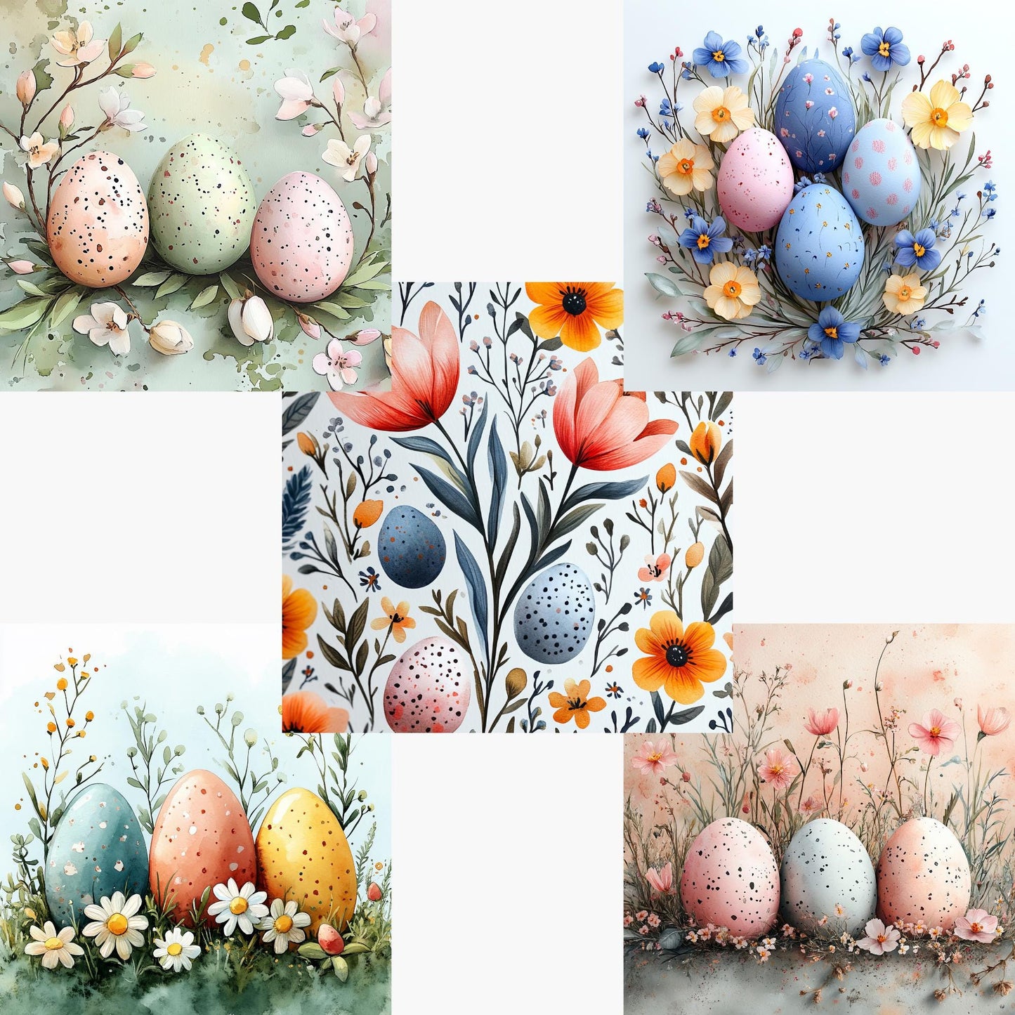 Easter Backgrounds Digital Papers